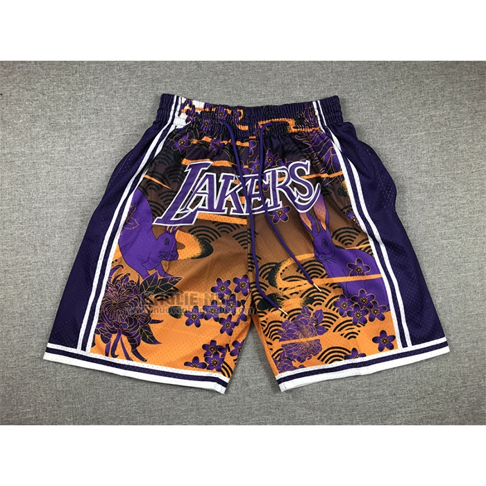 Pantaloncini
 Los Angeles Lakers Mitchell & Ness Just Don Lunar New Year Giallo

